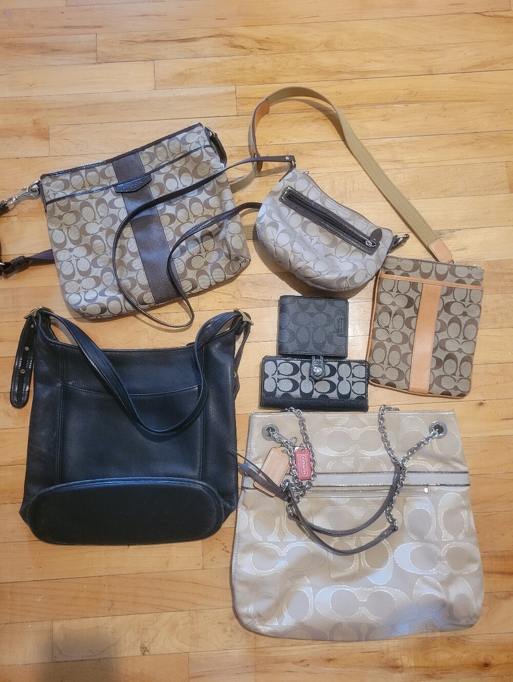 Coach bag and wallet bundle